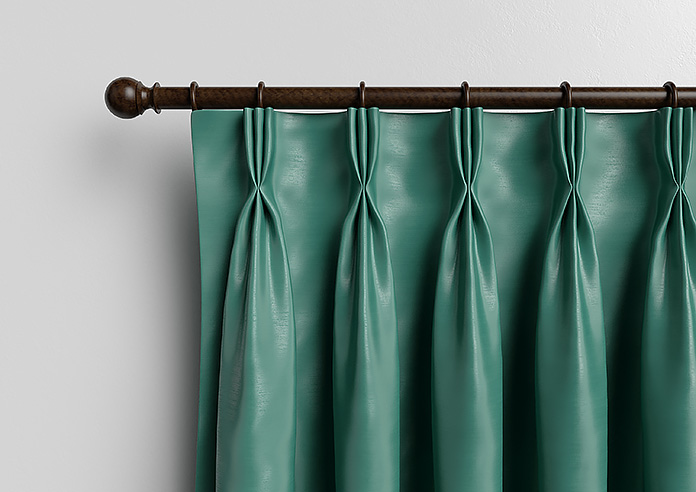 Akoya Faux Silk, Lustre Emerald Green - Made to Measure Curtain - Image 12